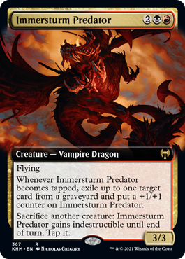 Immersturm Predator Extended Art #367 MTG Kaldheim Single
