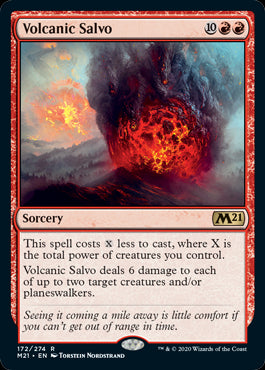 Volcanic Salvo #172 MTG Core 2021 Single