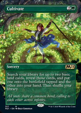 Cultivate Borderless #317 MTG Core 2021 Single