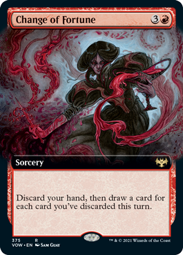 Extended Art Change of Fortune #375 MTG Crimson Vow Single