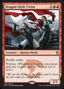 Dragon-Style Twins #108 MTG Khans Of Tarkir Single