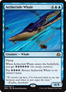 Aethertide Whale MTG Aether Revolt #027