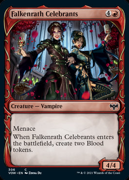 Showcase Falkenrath Celebrants #306 MTG Crimson Vow Single