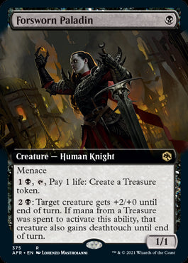 Forsworn Paladin Extended Art #375 | Adventures in the Forgotten RealmsSingles