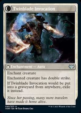 Twinblade Geist // Twinblade Invocation card back