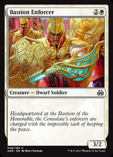 Bastion Enforcer MTG Aether Revolt #008