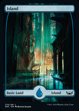 Island Full Art Basic Land Streets Of New Capenna #274