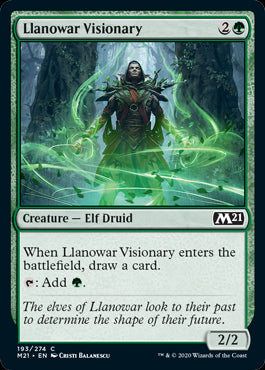 Llanowar Visionary #193 MTG Core 2021 Single