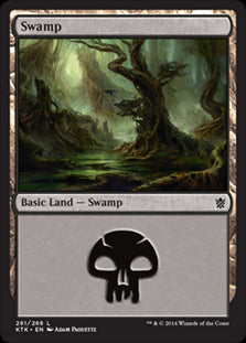 Swamp V.4 #261 MTG Khans Of Tarkir Single