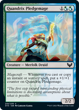 Quandrix Pledgemage #219 MTG Strixhaven Single