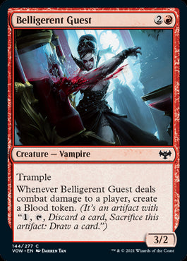 Belligerent Guest #144 MTG Crimson Vow Single