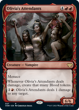 Showcase Olivia's Attendants #307 MTG Crimson Vow Single