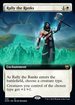 Rally the Ranks Extended Art #336 MTG Kaldheim Single