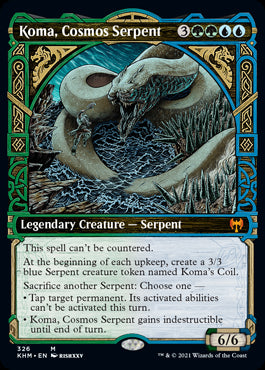 Koma, Cosmos Serpent Showcase Frame #326 MTG Kaldheim Single