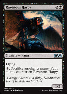 Ravenous Harpy MTG Single | Core Set 2019 #115