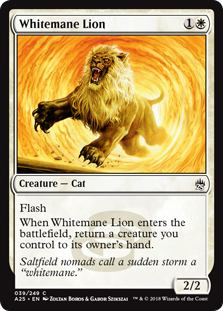 Whitemane Lion | Magic! The Gathering Masters 25 #039