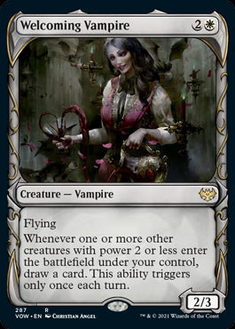 Showcase Welcoming Vampire #287 MTG Crimson Vow Single