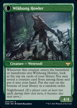 Howlpack Piper // Wildsong Howler card back