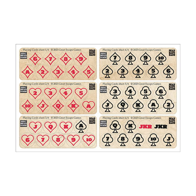 Dead Man's Hand Redux Initiative Token Set