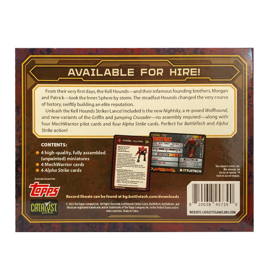 Battletech Kell Hounds Striker L...