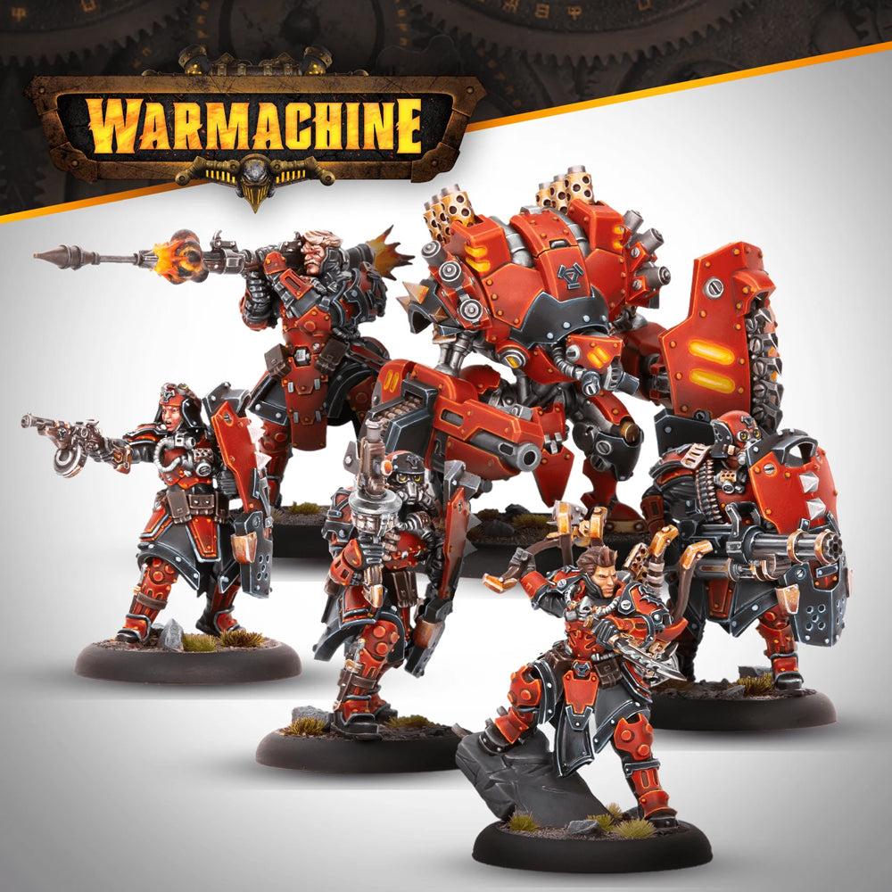 Khador SKS-6 Command Cadre Example Painted Squad