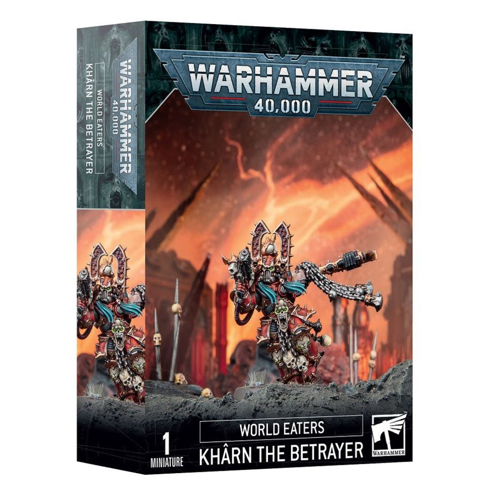 Games Workshop Warhammer 40k - Space Marine du Chaos World Eaters Khârn The Betrayer 99120102060 Noir