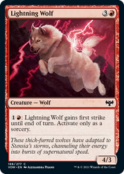 Lightning Wolf #168 MTG Crimson Vow Single