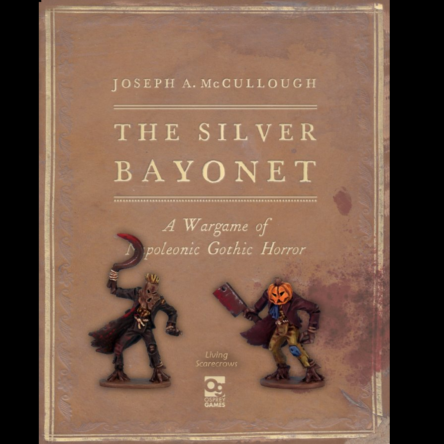 Two unpainted Living Scarecrows TSB008 miniatures for The Silver Bayonet. Features eerie scarecrows with sickles, axes, and dynamic poses. Designed by Mark Copplestone.