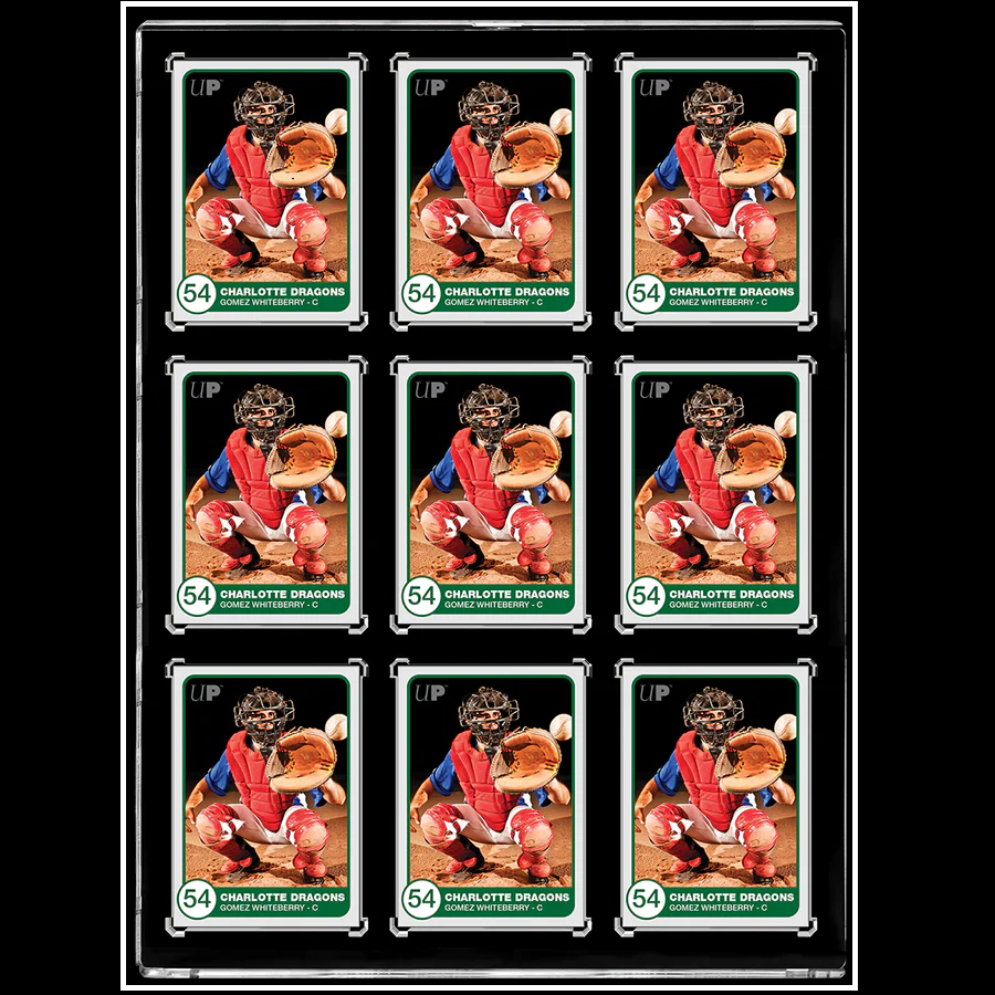 9-Card Black Border ONE-TOUCH Magnetic Card Holder - Ultra Pro