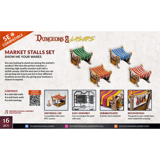Market Stalls RPG Scenery - Dung...