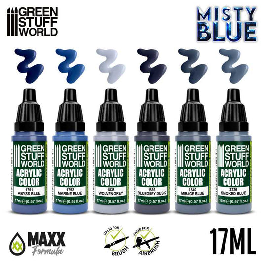 Misty Blue Paint Set - Green Stu...