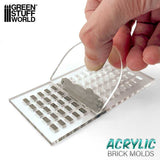Acrylic Old Town Brick Mould | Green Stuff World Modelling