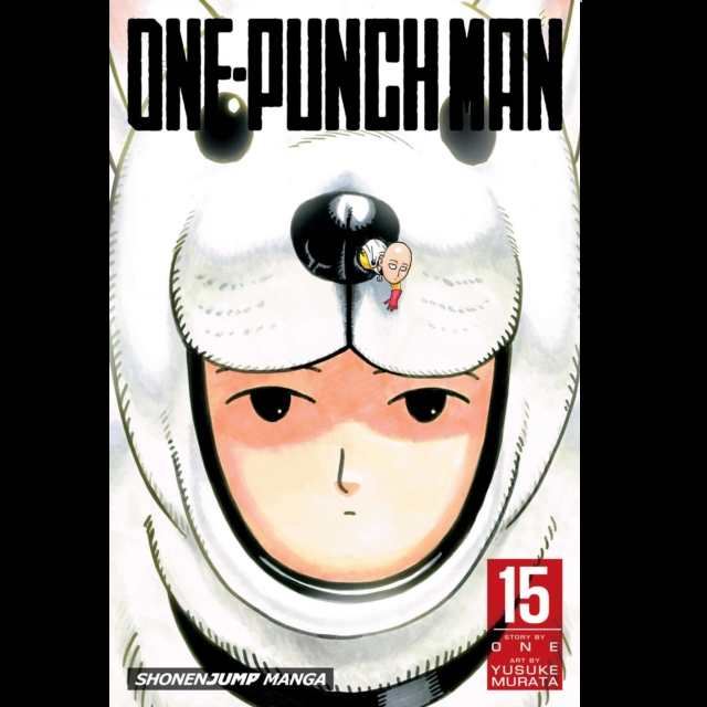 One-Punch Man volume 15 a 208 page paperback manga graphic novel by ONE with art by Yusuke Murata