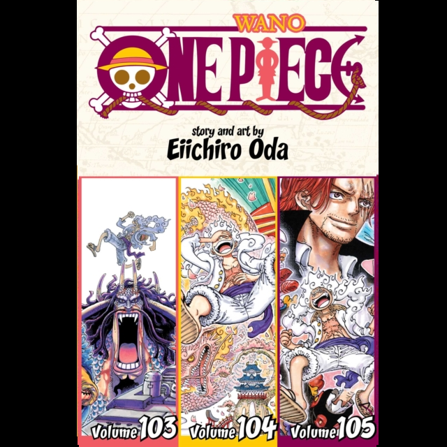One Piece Omnibus Edition 35 Shogun of Wano Kozuki Momonosuke paperback manga Volumes 103 104 105 by Eiichiro Oda
