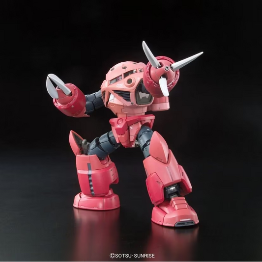 Model kit of a pink robot with &...