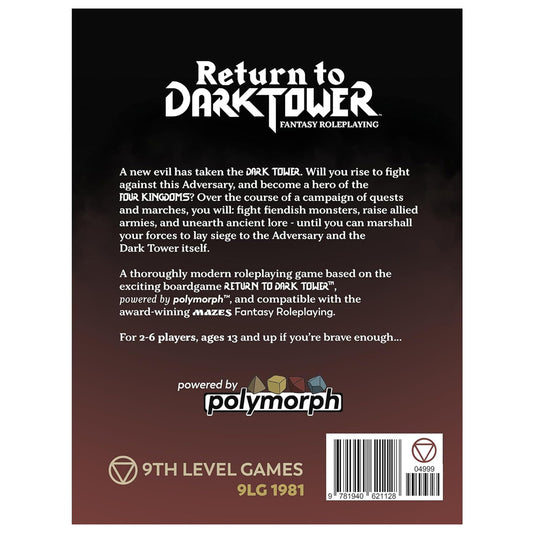 Return To Dark Tower Fantasy RPG...