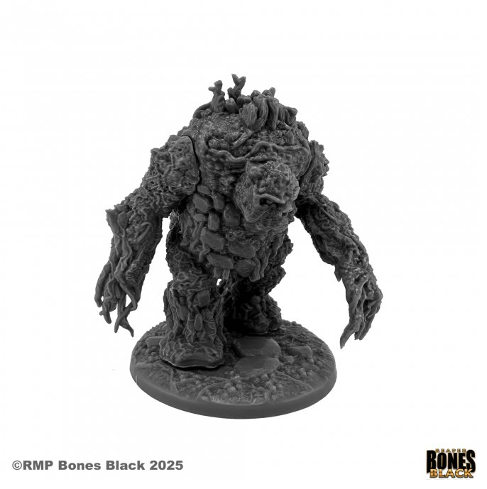 Reaper Miniatures Bog Elemental Bones Black 25mm heroic scale unpainted multipart fantasy miniature with moss, roots, and mummified remains