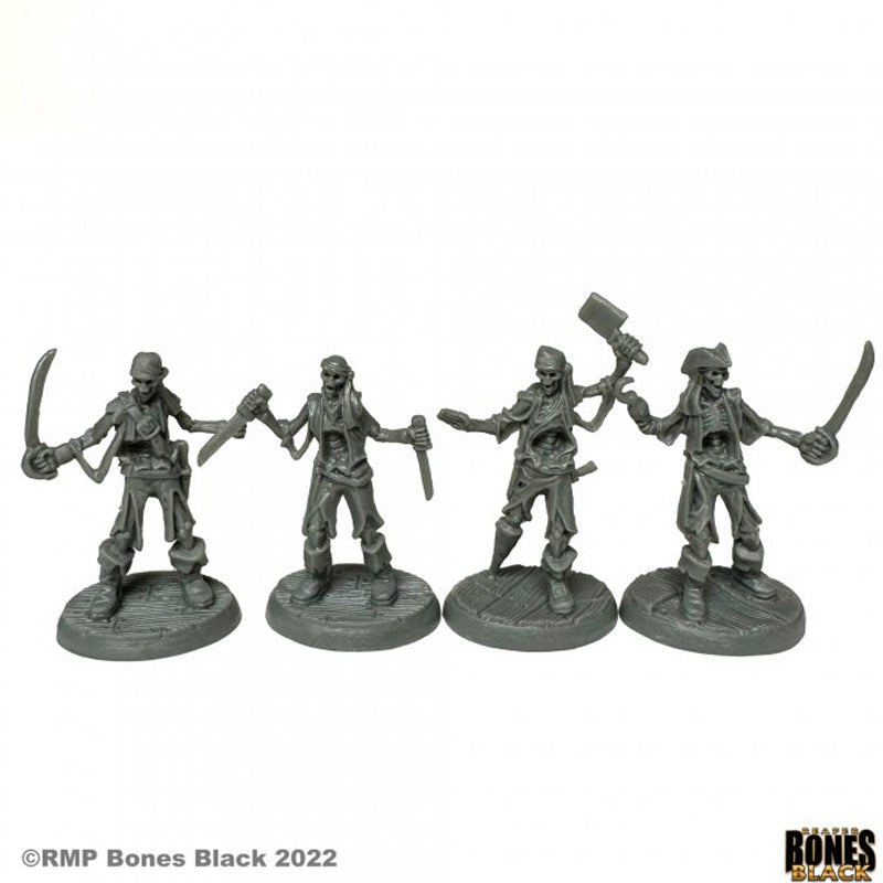 44173 Skeletal Boarding Party - Bones Black RPG Minis