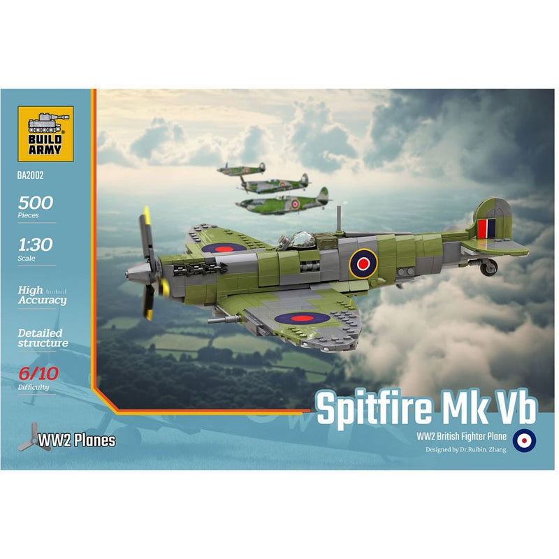 RAF Spitfire Model Brick Hobby Kit