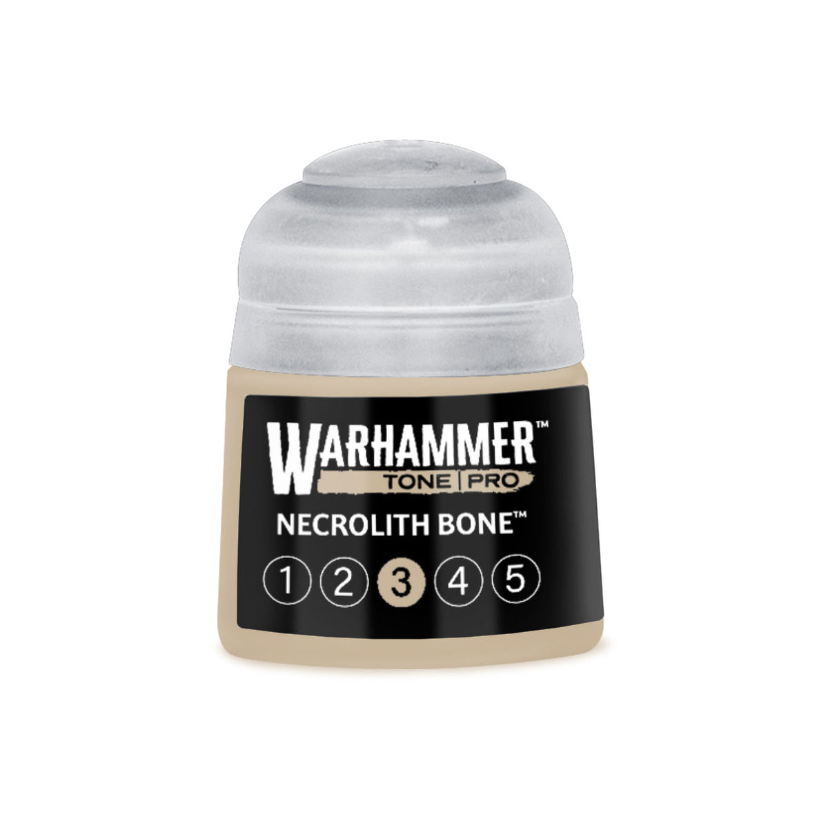 Necrolith Bone No3 Warhammer Tone Pro Paint Pot - Mighty Lancer Games