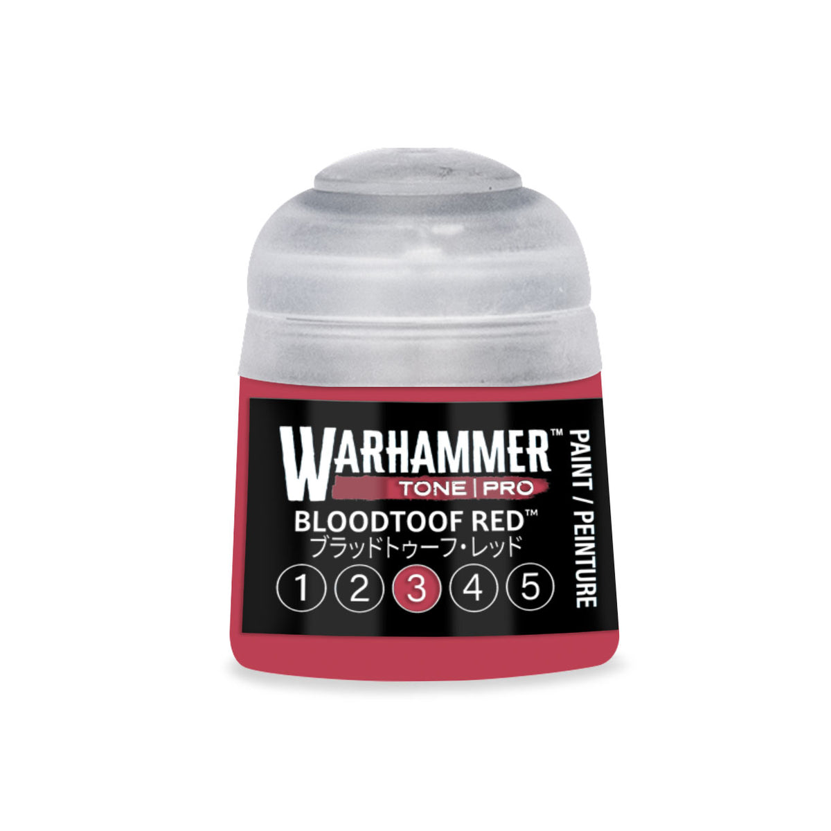Bloodtoof Red No3 Warhammer Tone Pro Paint Pot - Mighty Lancer Games