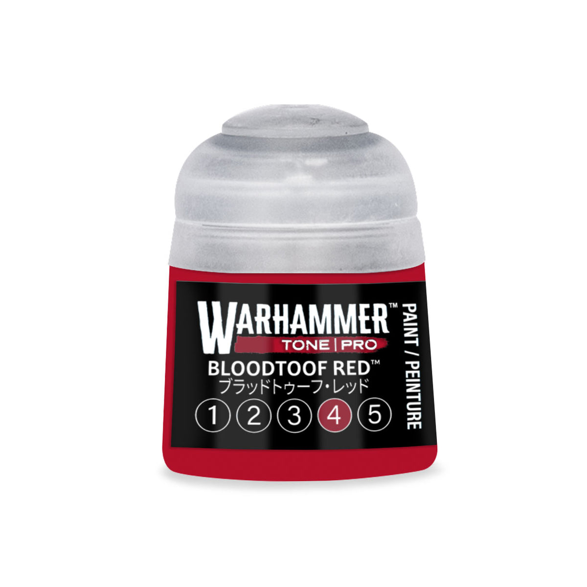 Bloodtoof Red No4 Warhammer Tone Pro Paint Pot - Mighty Lancer Games