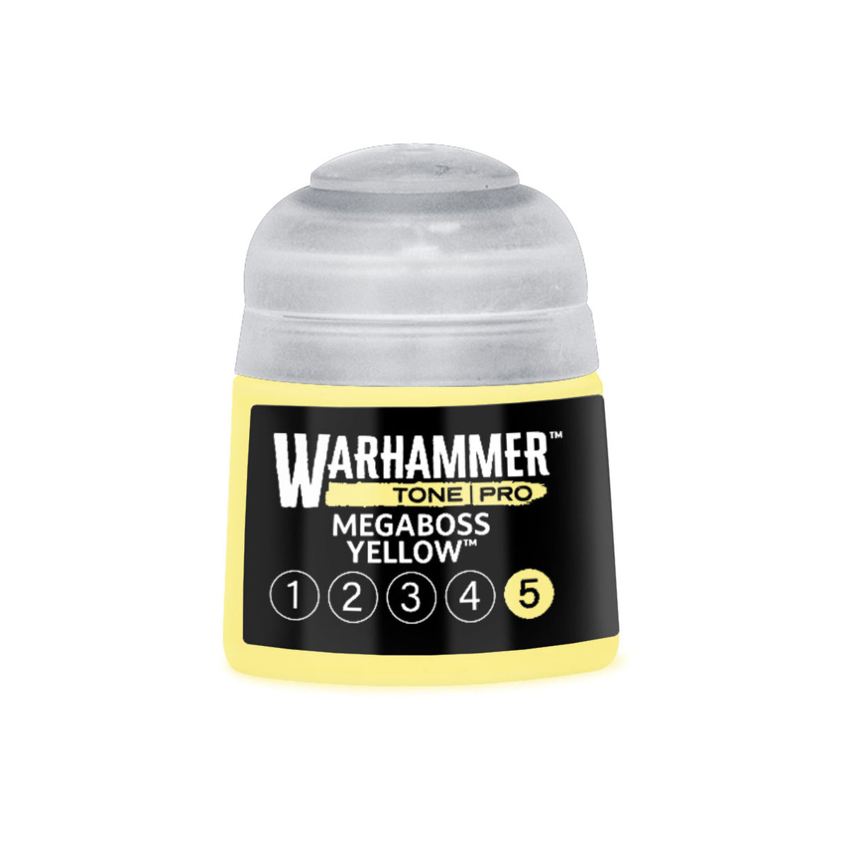 Megaboss Yellow No5 Warhammer Tone Pro Paint Pot - Mighty Lancer Games
