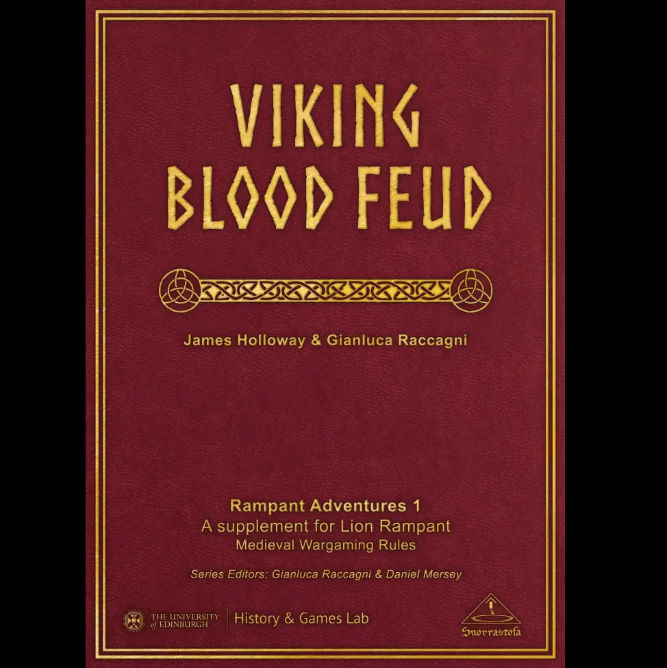 Viking Blood Feud Lion Rampant Dark Ages Expansion. A Dark Ages expansion for Lion Rampant Second Edition featuring Viking Age Iceland, blood feuds, scenarios, and campaign rules. Paperback supplement.