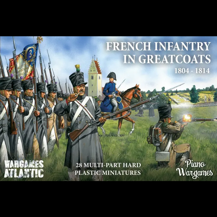 Wargames Atlantic French Infantry in Greatcoats 28mm Napoleonic plastic miniatures set