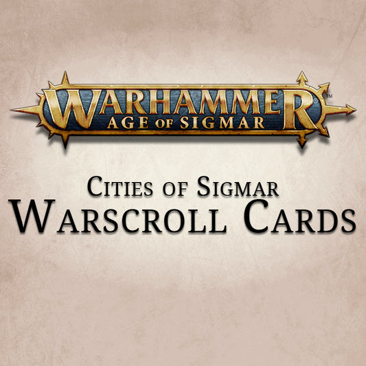 Cities of Sigmar Warscroll Cards