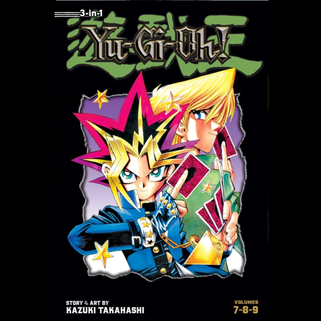 Yu-Gi-Oh! book cover with character holding a card
