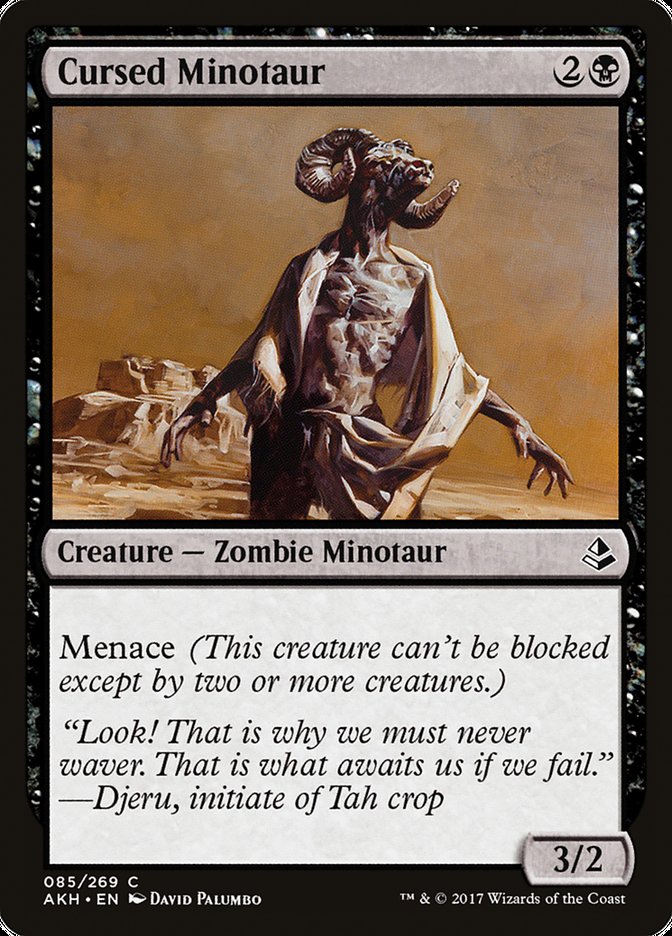 Cursed Minotaur Amonkhet #085 | Magic! The Gathering Singles