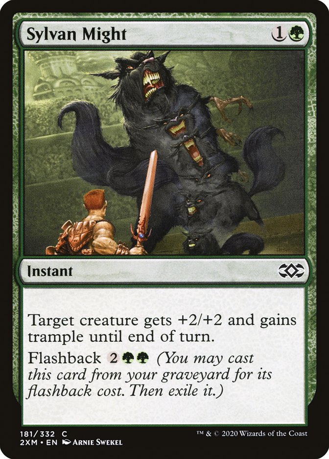 Sylvan Might Double Masters #181 Card Front