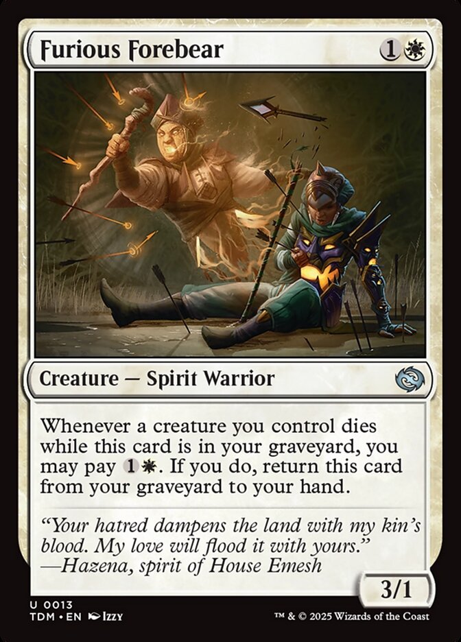 Furious Forebear Tarkir Dragonstorm #013